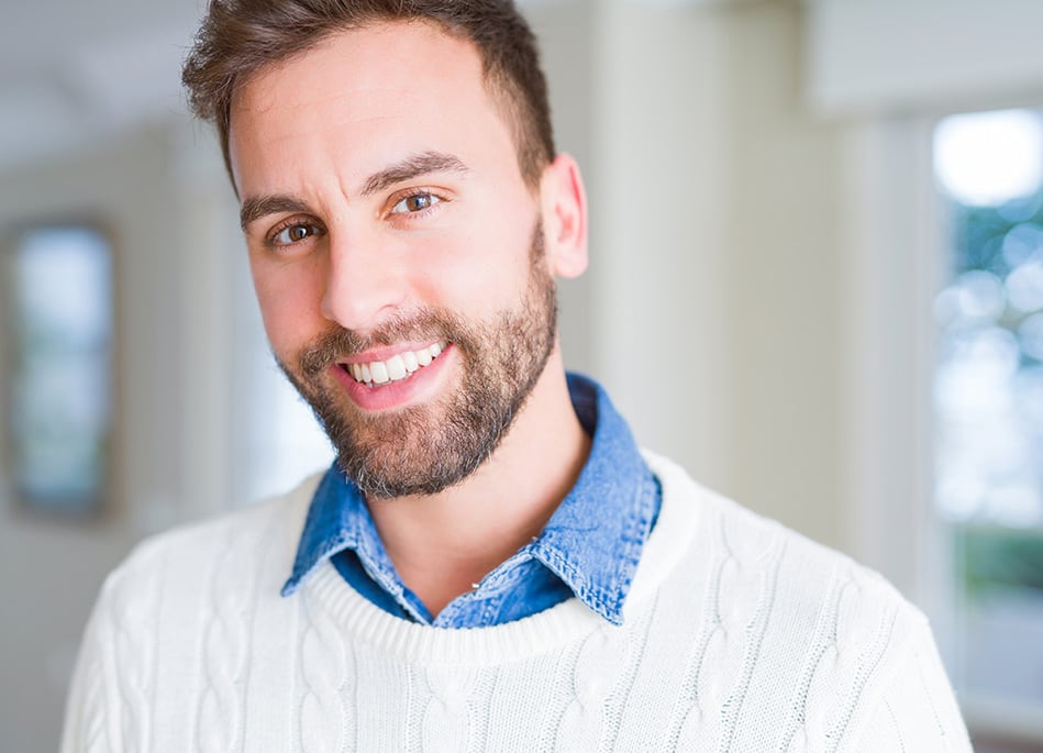 guy smiling with nice teeth